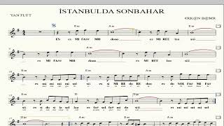 İSTANBULDA SONBAHAR teoman YAN FLÜT notaları EŞLİKLİ altyapılı [upl. by Rayna]