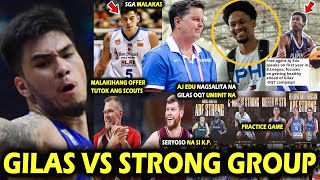 Twin Towers ng Gilas Kai Sotto Update Aj Edu Strong Group Malakas Practice game VS Gilas gusto ng [upl. by Alraep]