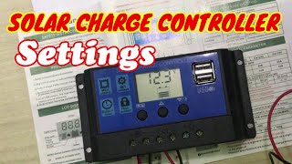 PWM SOLAR CHARGE CONTROLLER SETTING [upl. by Drareg260]