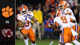 Clemson vs South Carolina Football Highlights 2017 [upl. by Isman367]