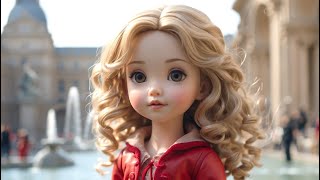 A NEW DOLL Today cute beautiful dolls are walking by the fountain Lets take a walk with them [upl. by Atnima]