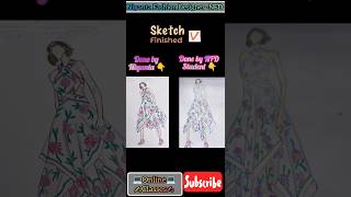 Free Online Fashion Design Diploma Course with Certificate  Sketch Illustration Design Class  168 [upl. by Burne]