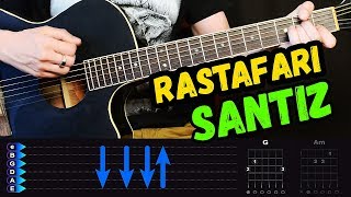 Santiz  Rastafari на гитаре ЛЕГКИЙ разбор от Гитар Ван [upl. by Bannister351]