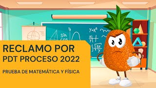 Reclamo por PDT proceso selección 2022  Prueba de matemática y física [upl. by Vierno]