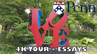 University of Pennsylvania Tour 4K  Essay Tips penn collegetour essay [upl. by Raybourne]