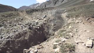 Debris Flow Aconcagua  Argentina 2015 [upl. by Ees]