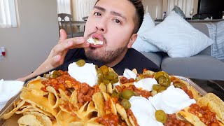 Chili Cheese Nachos MUKBANG [upl. by Anyah]