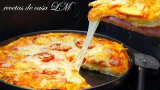 PIZZA RELLENA MAS COMO HACER MASA PARA PIZZA [upl. by Eelyab]