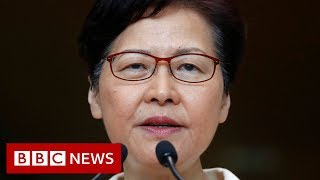 Hong Kong leader Carrie Lam in leaked secret recording  BBC News [upl. by Mosora]