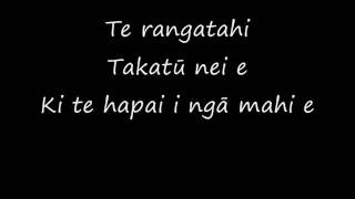 Pātea Māori Club ft Annie Crummer  Ngoi Ngoi Lyrics [upl. by Cyndy355]