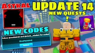 UPDATE 14 NEW Astral Champion  NEW Codes  NEW Quests in Anime Champions SimulatorRoblox [upl. by Yorgerg]