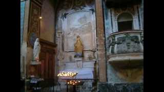 Inside the Church in Gordes France [upl. by Ahsinoj]