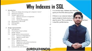 INDEXES IN SQL SERVER URDU  HINDI [upl. by Tab]