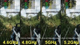 i79700K 46GHz vs 48GHz vs 5GHz vs 52GHz [upl. by Llerref803]