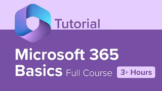 Microsoft 365 Basics Full Course Tutorial 3 Hours [upl. by Anelegna]