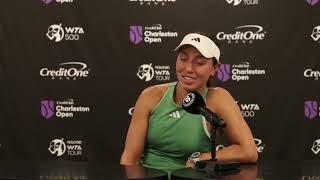 2024 Credit One Charleston Open  Interview Jessica Pegula Quarterfinals [upl. by Donell]