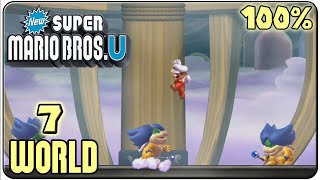 New Super Mario Bros U  Walkthrough  Part 7 Meringue Clouds [upl. by Busey]