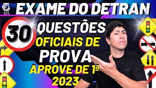 30 QUESTÕES DO DETRAN  ATUAIS COMENTADAS DO EXAME TEÓRICO SIMULADO DETRAN 2023 [upl. by Marjy]