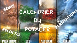 MON CALENDRIER DU POTAGER 2020 [upl. by Evvy31]