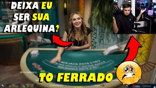 LOUD CORINGA LEVA CONTADA DA CROUPIER  BLACKJACK BRASILEIRO [upl. by Postman]