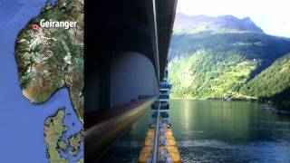 Navigando tra i Fiordi Norvegesi  Time Lapse  Tilt Shift Norwegian Fjords Cruise [upl. by Pammy]