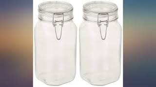 Bormioli Rocco Fido Clear Glass Jar with 85 mm Gasket 15 Liter Pack of 2 review [upl. by Emilio]