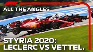 Ferraris Come Together  All The Angles  2020 Styrian Grand Prix [upl. by Caves]