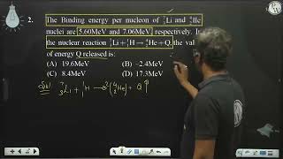 The Binding energy per nucleon of L37i and I24Ie nuclei are 560MeV and 706MeV respectively [upl. by Rosalinde151]