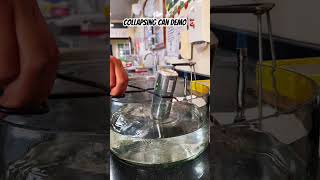 EXTENDED CUT THE COLLAPSING CAN DEMO scienceexperiment oliviarodrigo school [upl. by Monreal]