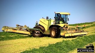 Krone Big M 500 am Grünroggen mähen Lohnunternehmen Hamester [upl. by Brand]