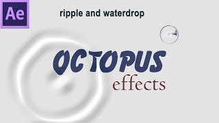 How to create ripple effect and simple waterdrop in After Effects  20 [upl. by Morey360]