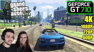 GT 710  GTA 5  V  800x600 720p 1080p amp 4K [upl. by Fischer209]