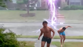 Scary Lightning Strikes Caught on Camera [upl. by Acireit]