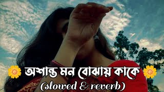 Dipannita Song  অশান্ত মন বোঝাই কাকে  দীপান্বিতা  slowed and reverb  Bengali lofi song [upl. by Ttennej]