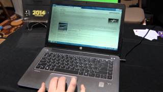 New Touchpad Technologies from synaptics  CES 2014 [upl. by Dinse]