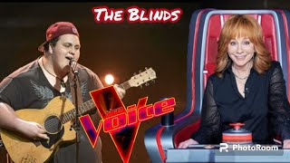 Judah Kelly Performs quotTennessee Whiskeyquot  The voice season 24 blind auditions  2023 [upl. by Marou390]