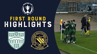 University of Stirling 30 Lothian Thistle Hutchison Vale  Highlights  Scottish Cup First Round [upl. by Elyn]