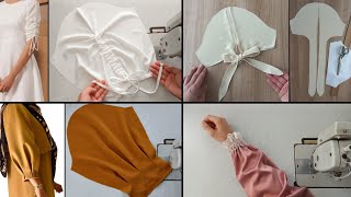 🔥 4  Different Sleeve Designs for Sewing Lovers Sewing Techniques [upl. by Teleya938]