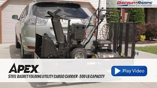 UC500XL Steel Basket Folding Utility Cargo Carrier  500 lb Capacity [upl. by Kingsley935]