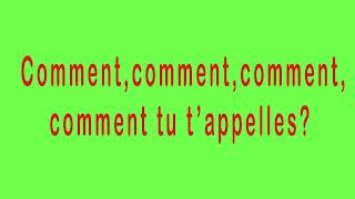 Comment tu tappelles [upl. by Pascoe]