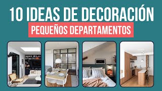 10 Departamentos Pequeños que Puedes Copiar Diseño de Espacios Pequeños [upl. by Oly]