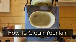 How to clean your kiln with kiln wash otherwise known as Batwash Kiln maintenance [upl. by Rotman]