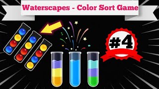 Waterscapes  Color Sort Game  New Waterscapes Game  Part 4 [upl. by Shane]