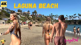 🌴🌊 Laguna Beach City  Paradise Walk Tour 🏖️👣 [upl. by Rollie]