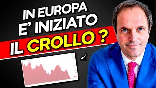 EUROPA è iniziato il crollo sul mercato azionario Ftsemib Dax40 Cac40 [upl. by Atnwahs]