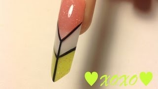 TUTORIAL Uña EdgePiramide Neon ♥ [upl. by Michelle]