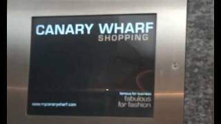 Tour of Lifts at canary wharf shopping centres [upl. by Downe]