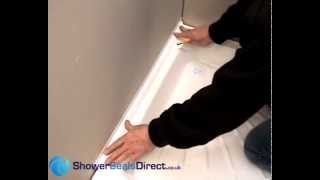 How to seal your Shower Tray perfectly with Sealux Reg 25 Shower Seal Installation Video [upl. by Trocki879]