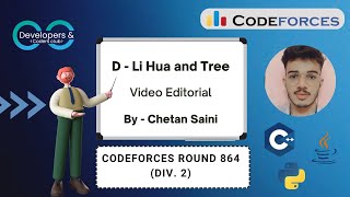 D  Li Hua and Tree  Codeforces Round 864 Div 2  Codeforces  DCC NITA [upl. by Nifled]