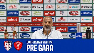 CAGLIARIPERUGIA  LIVERANI IN CONFERENZA STAMPA  PRE GARA COPPA ITALIA [upl. by Norbel]